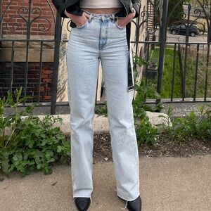 ZARA High Waist wide leg jeans